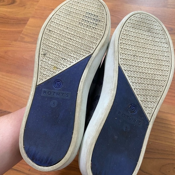 ROTHY’S gray two tone slip on sneakers shoes comfort machine washable all year 5 - Picture 6 of 10